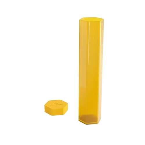 Gamegenic   Yellow Playmat Tube   Card Game Accessory