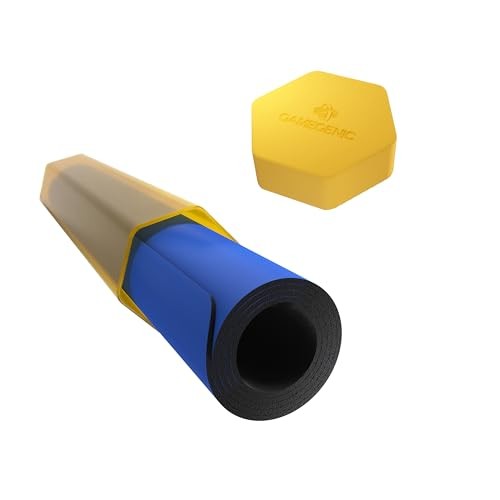 Gamegenic   Yellow Playmat Tube   Card Game Accessory