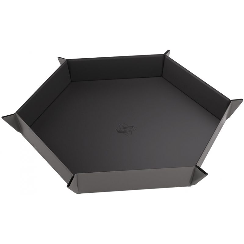 Magnetic Dice Tray Hexagonal Black/Gray