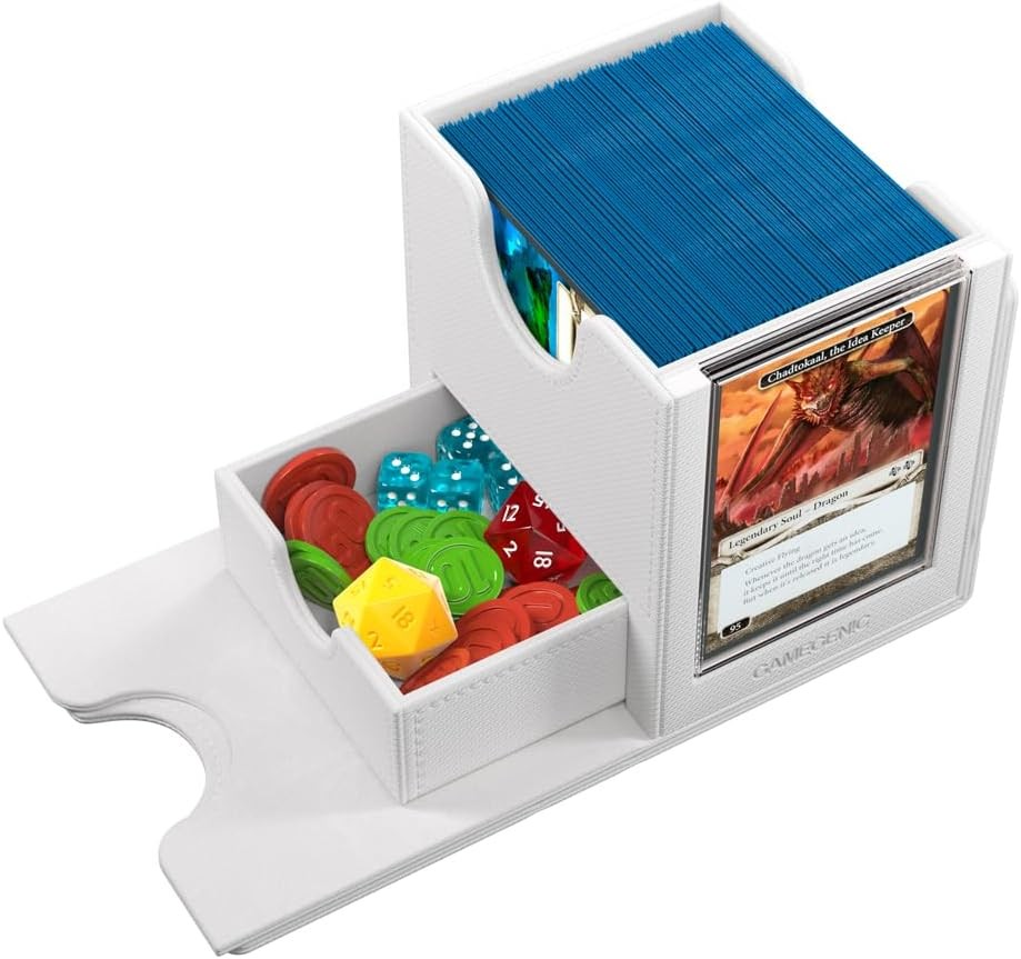 Gamegenic   Sidekick Pro 100+ XL White   Game Accessory   Includes a Slide Card Case
