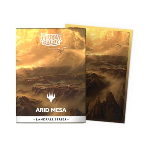 Dragon Shield | Matte Dual Art Sleeves | 100 CT - Smooth & Tough Premium TCG Sleeves | Compatible with Magic: the Gathering | Landfall Series – Arid