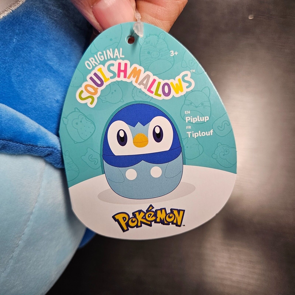 Squishmallows Pokemon 10 Inch Piplup Plush - Ultrasoft Childs Stuffed Plush Toy