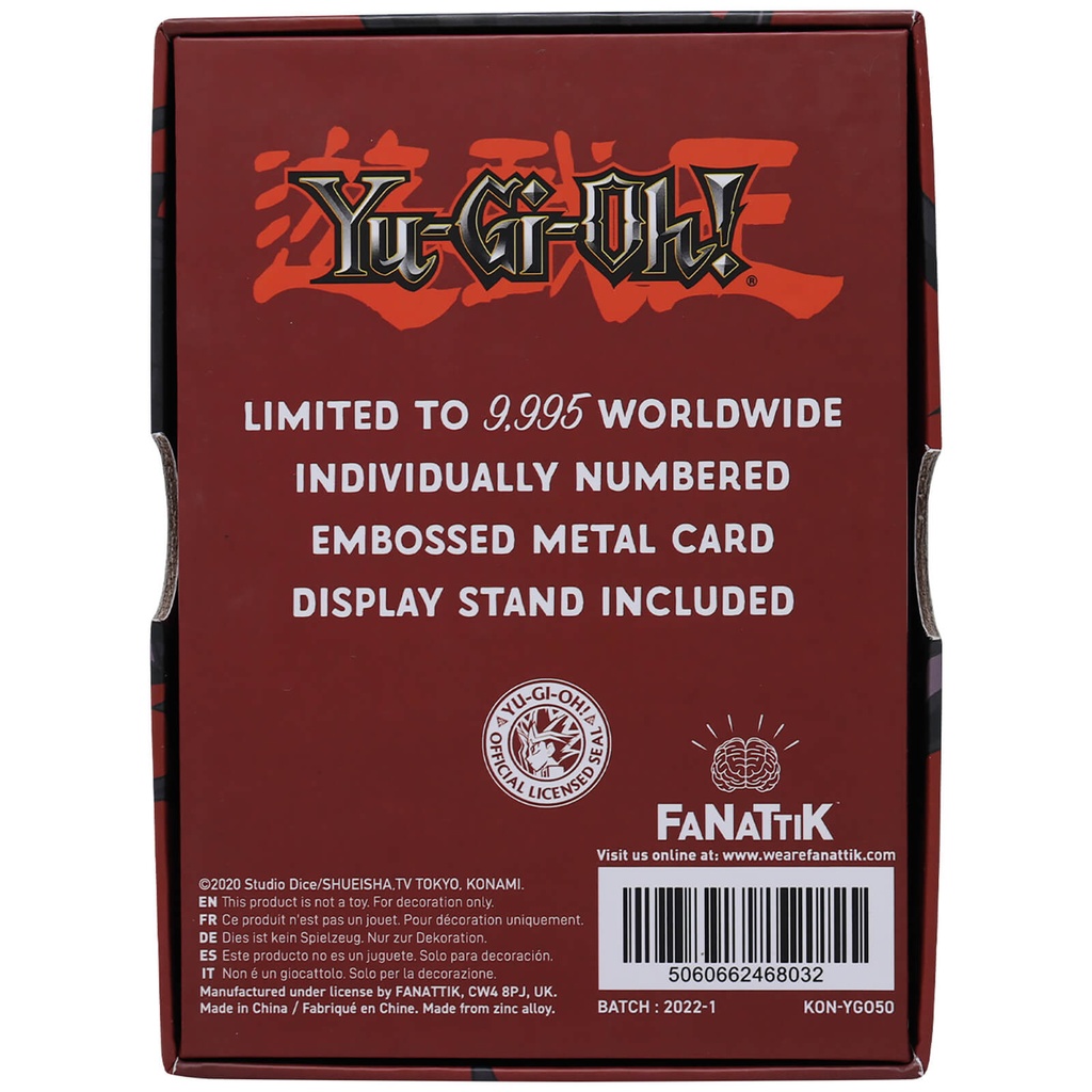 Red Eyes B. Dragon Limited Edition Metal Card