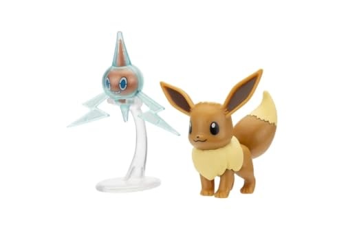 Pokémon Evoli & Rotom Battle Mini Figures Set  5 Cm  from the Battle Figure Pack