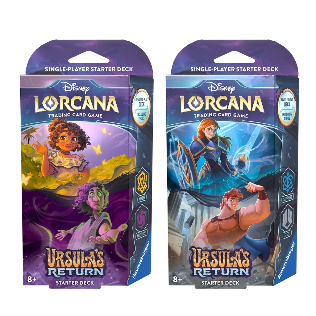 Ravensburger Disney Lorcana Trading Card Game: Ursula's Return Chapter 4 Anethysts and Amber Starter Deck