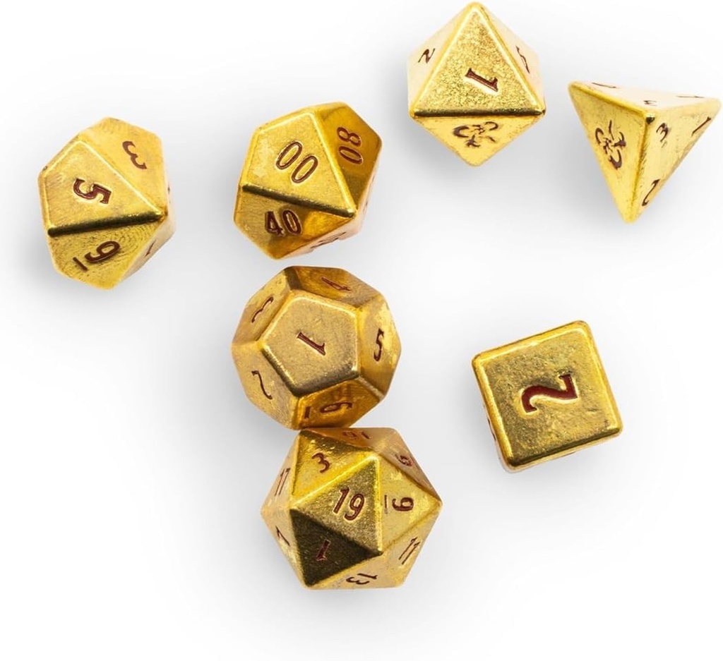 Ultra pro dungeons & dragons heavy metal 50th anniversary rpg dice set 7-delig / 7 dice set