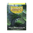 Dragon Shield: Matte - Dual Apple Green & Silver (100)