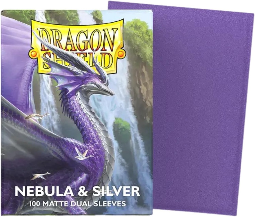 Dragon Shield: Matte - Dual Nebula & Silver (100)