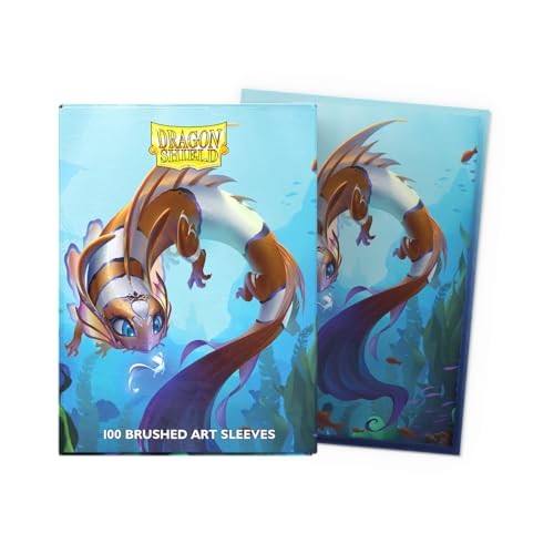 Dragon Shield   Brushed Art Sleeves   Cinderfin   100 CT - Smooth & Tough Premium TCG Sleeves   Compatible with Pokemon Flesh & Blood One Piece & Ma