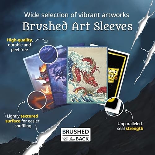 Dragon Shield   Brushed Art Sleeves   Cinderfin   100 CT - Smooth & Tough Premium TCG Sleeves   Compatible with Pokemon Flesh & Blood One Piece & Ma