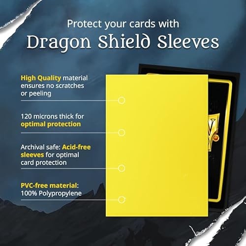 Dragon Shield   Brushed Art Sleeves   Cinderfin   100 CT - Smooth & Tough Premium TCG Sleeves   Compatible with Pokemon Flesh & Blood One Piece & Ma