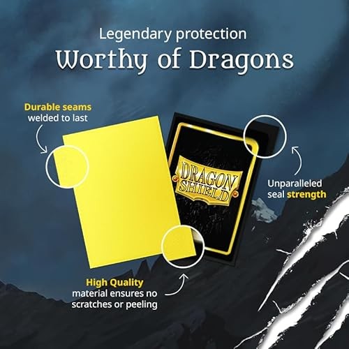 Dragon Shield   Brushed Art Sleeves   Cinderfin   100 CT - Smooth & Tough Premium TCG Sleeves   Compatible with Pokemon Flesh & Blood One Piece & Ma