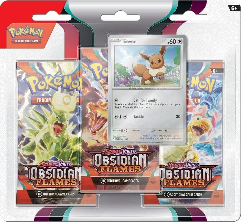 Pokémon - 3-Pack Blister - Obsidian Flames: Eevee
