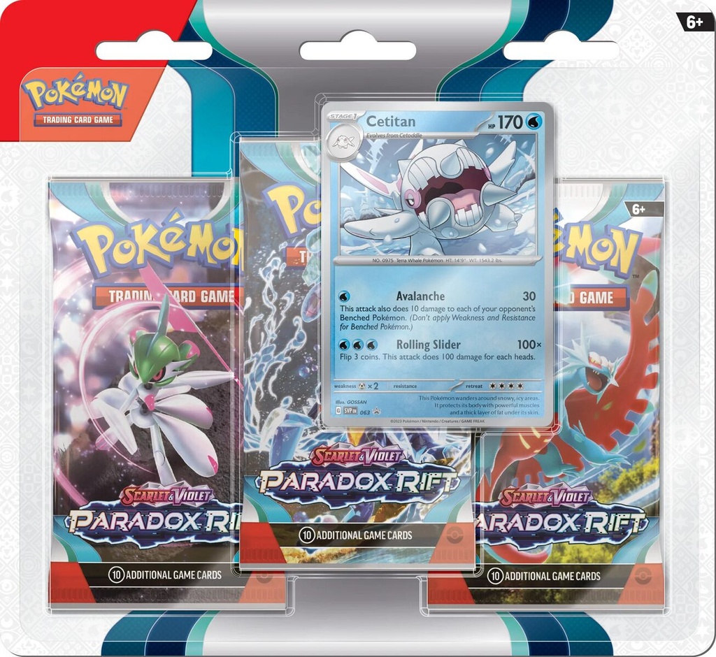 Pokémon - 3-Pack Blister - Paradox Rift: Cetitan