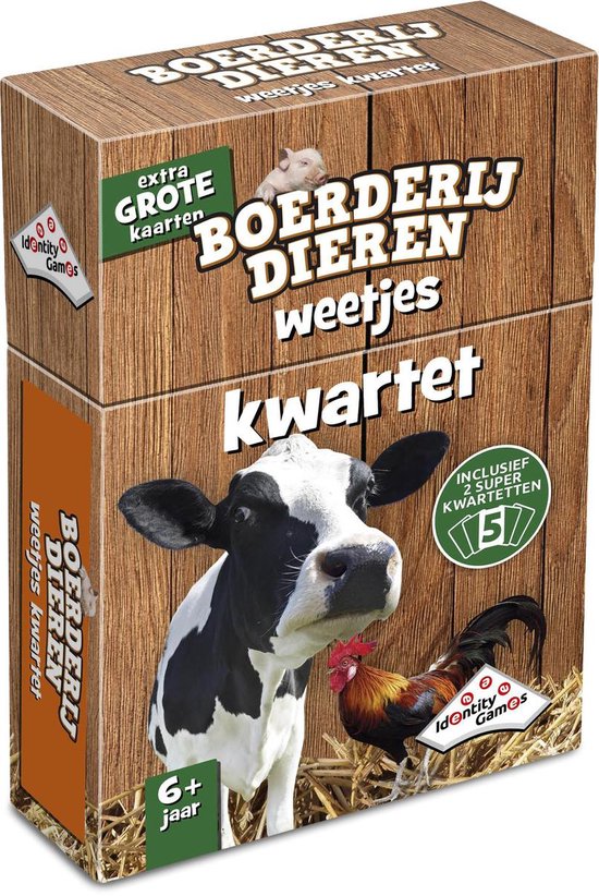 Boerderijdieren Weetjes – kwartetspel