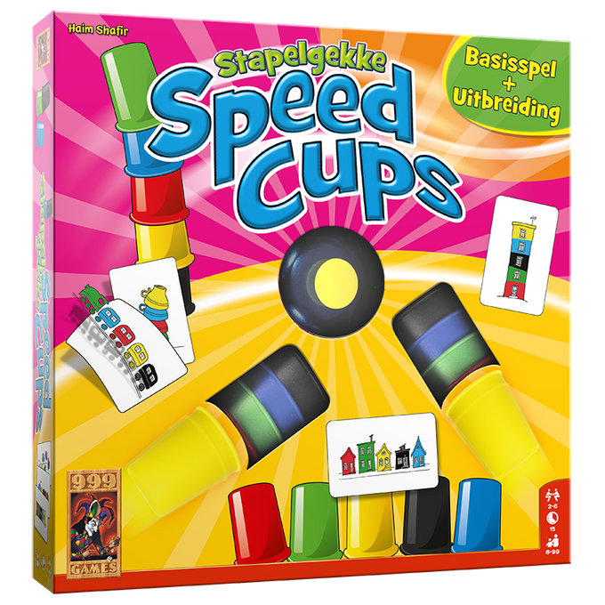 Slapelgekke Speed Cups – 6 Spelers editie