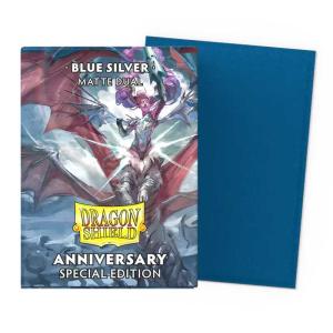 Dragonshield cobalt and silver matte dual sleeves