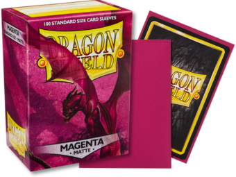 Dragonshield magenta matte sleeves