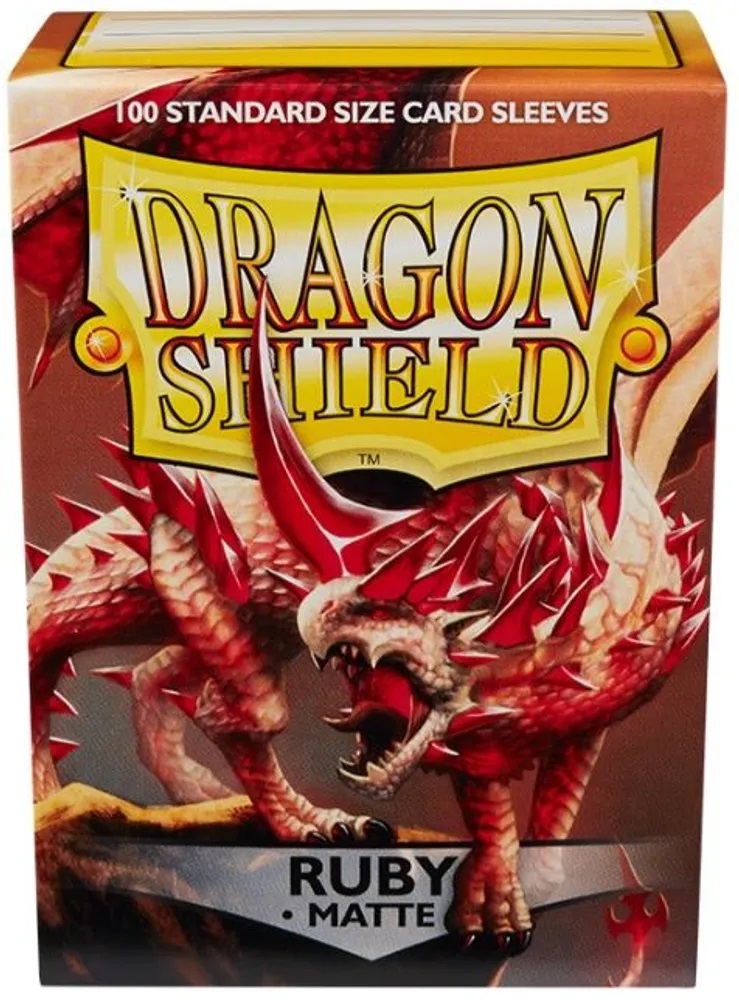 Dragonshield ruby matte sleeves