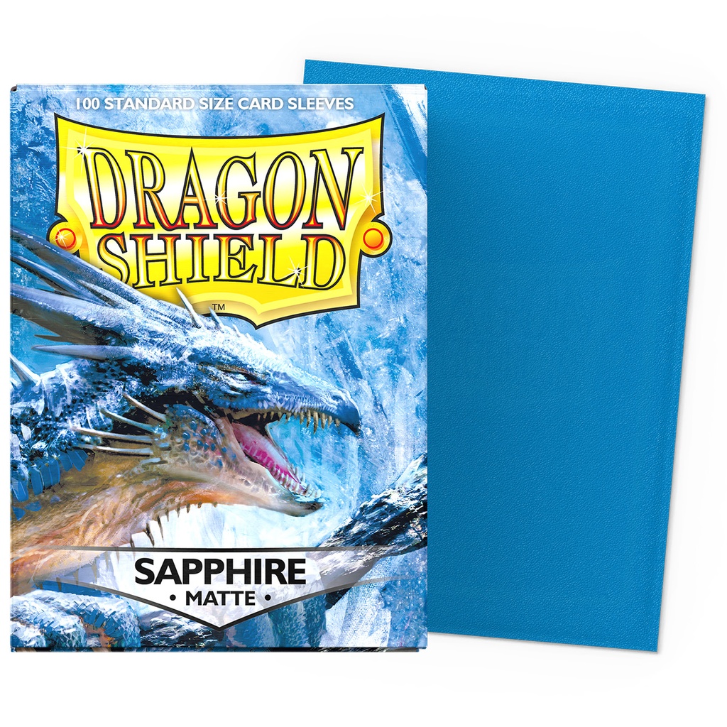 Dragonshield sapphire matte sleeves