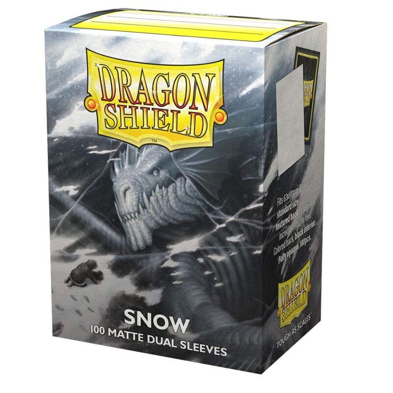 Dragonshield snow matte dual sleeves