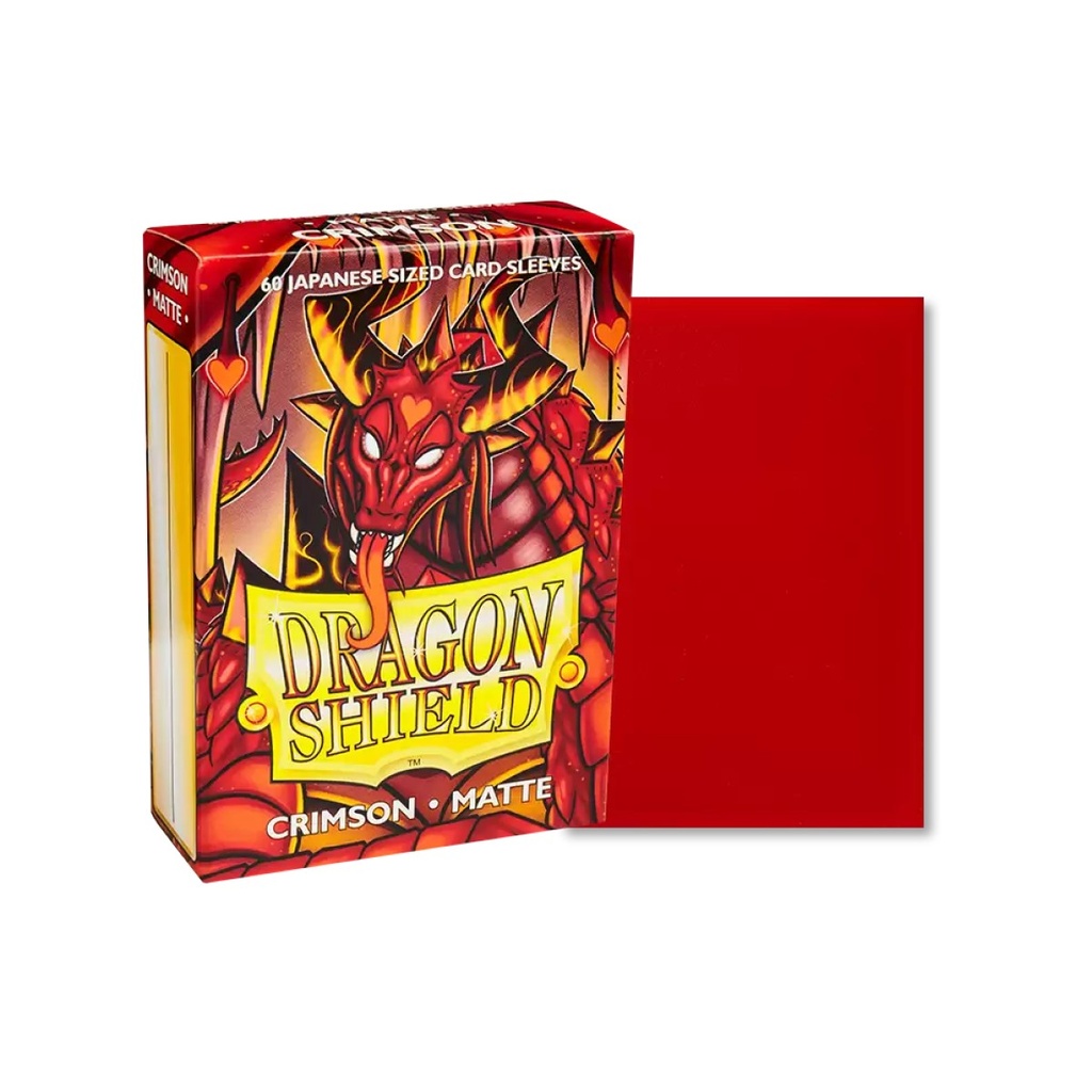 [Dragon shield crimson classic (100 sleeves)] Dragon Shield Crimson Classic – 60 Sleeves Japanese Size