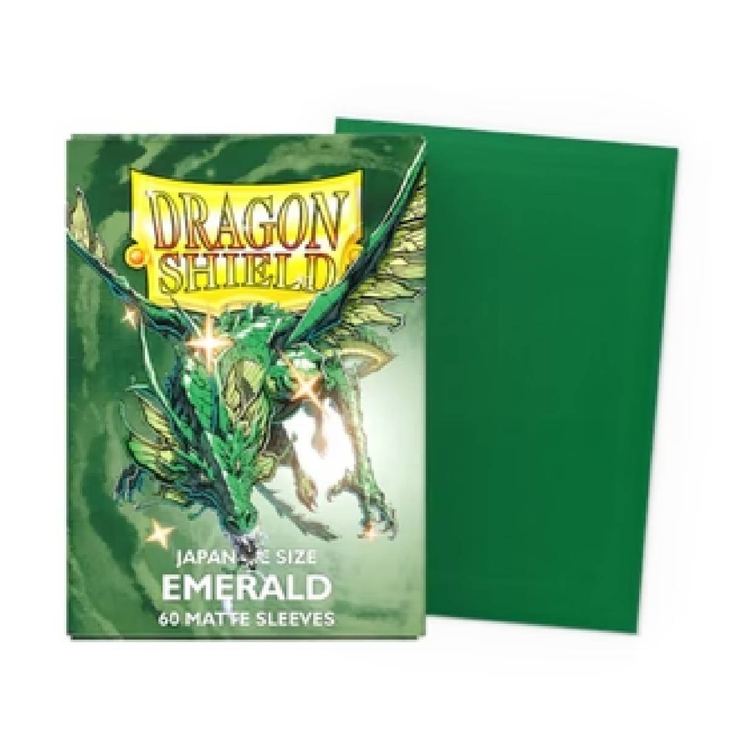 Dragon shield japanese size emerald matte (60 sleeves)