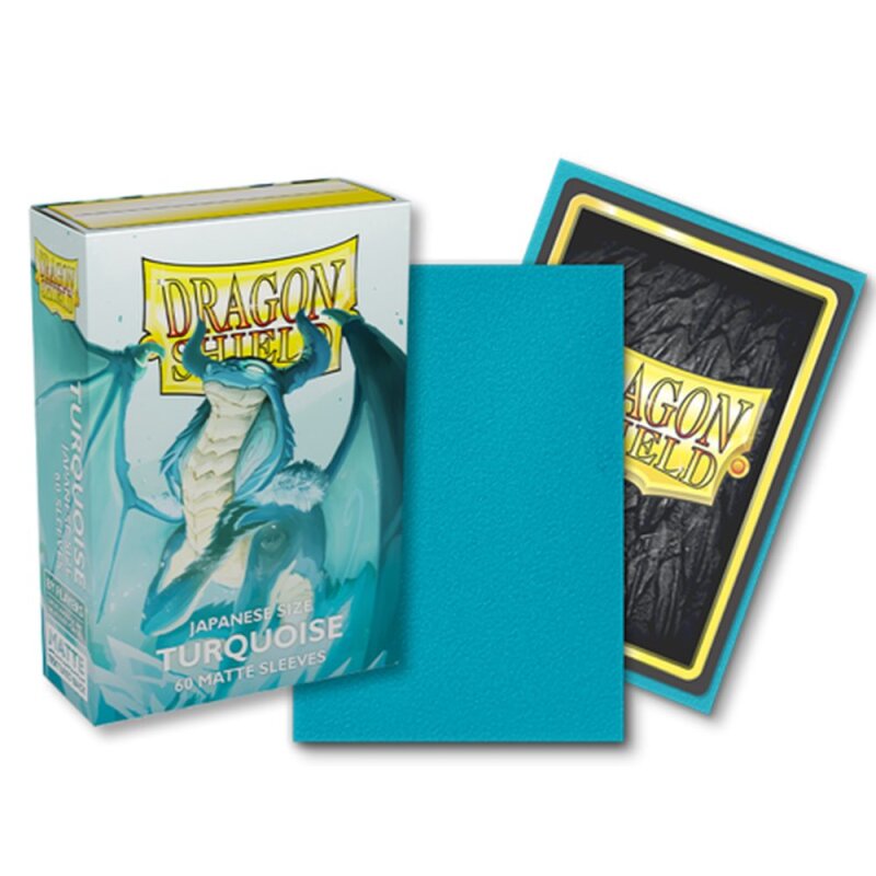 [Dragon shield japanese size turquoise matte (60 sleeves)] Dragon shield japanese size turquoise matte (60 sleeves)
