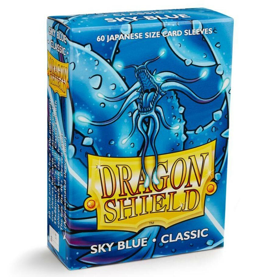 [Dragon shield sky blue classic (100 sleeves)] Dragon Shield Sky Blue Classic – 60 Sleeves Japanese Size