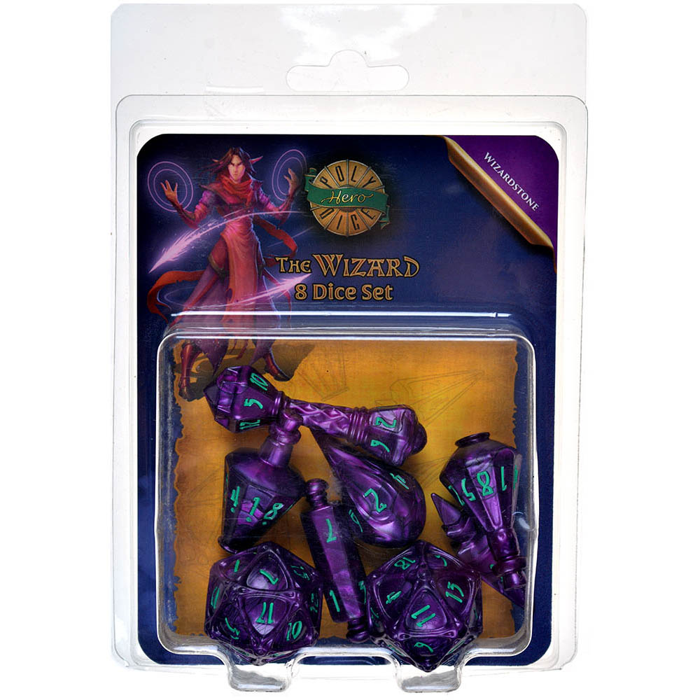 [Polyhero dice cleric 8 dice set vile violet] Polyhero dice cleric 8 dice set vile violet