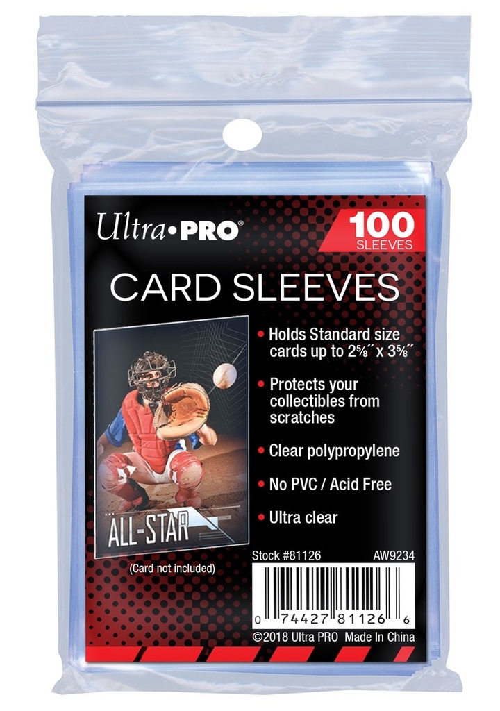 Ultra pro card sleeves storage 100 sleeves