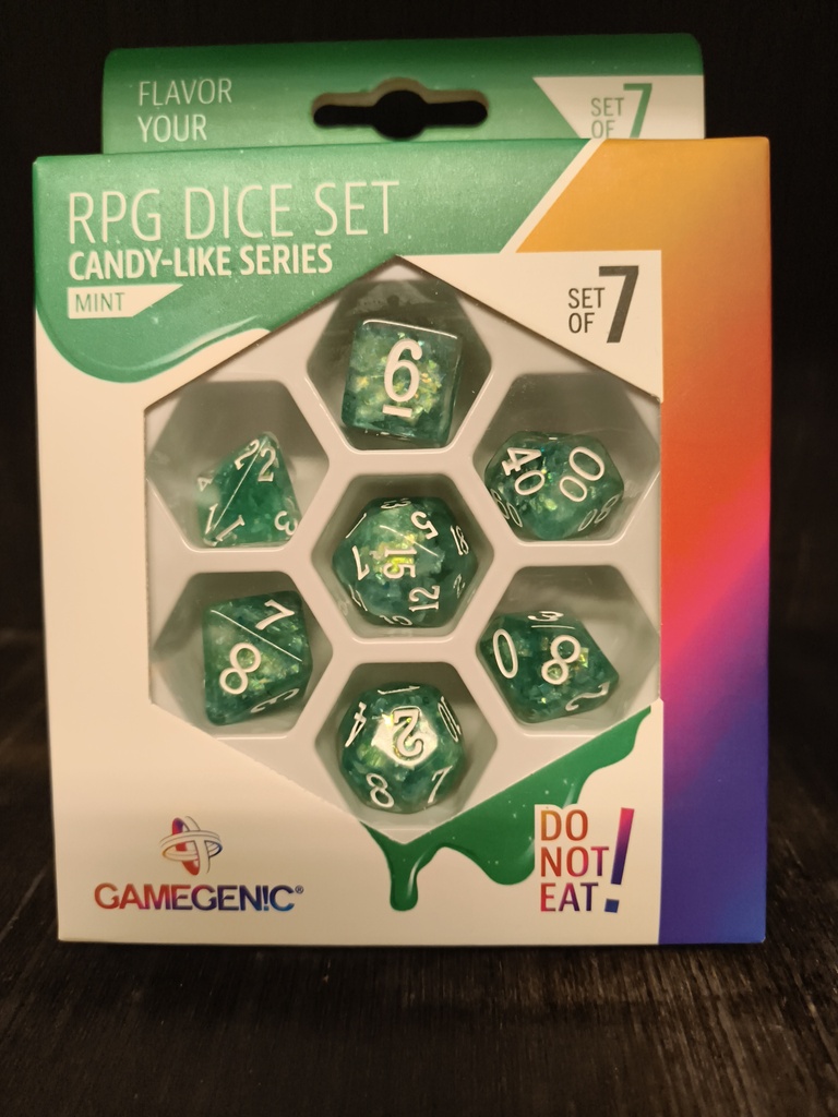 Gamegenic rpg dice set candy-like serie / series 7-delige / 7 dice set mint