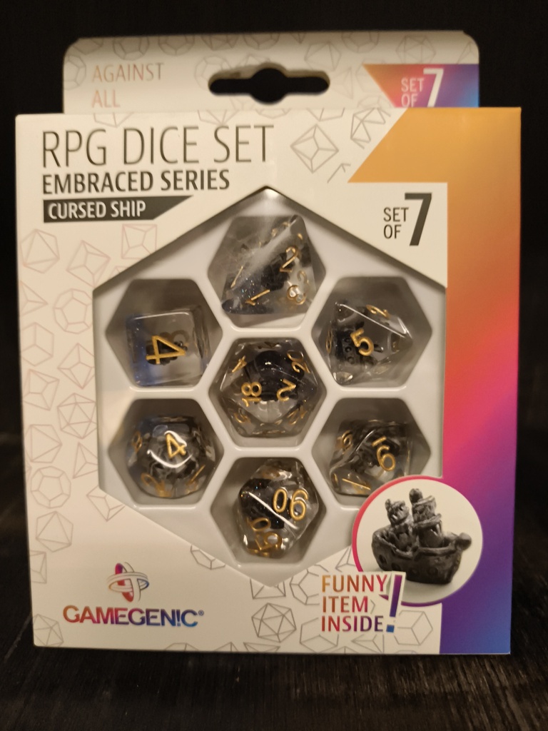 Gamegenic rpg dice set embraced serie / series 7-delige / 7 dice set cursed ship