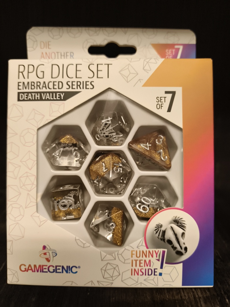 Gamegenic rpg dice set embraced serie / series 7-delige / 7 dice set death valley