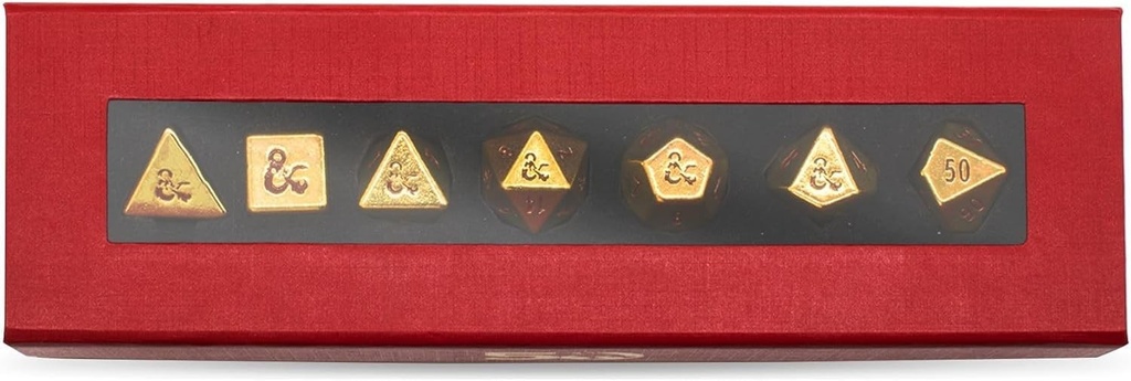 [Ultra pro dungeons & dragons heavy metal 50th anniversary rpg dice set 7-delig / 7 dice set] Ultra pro dungeons & dragons heavy metal 50th anniversary rpg dice set 7-delig / 7 dice set