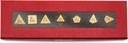 Ultra pro dungeons & dragons heavy metal 50th anniversary rpg dice set 7-delig / 7 dice set