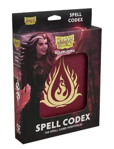 Dungeons & dragons spell codex 160 spell card portfolio blood red rood