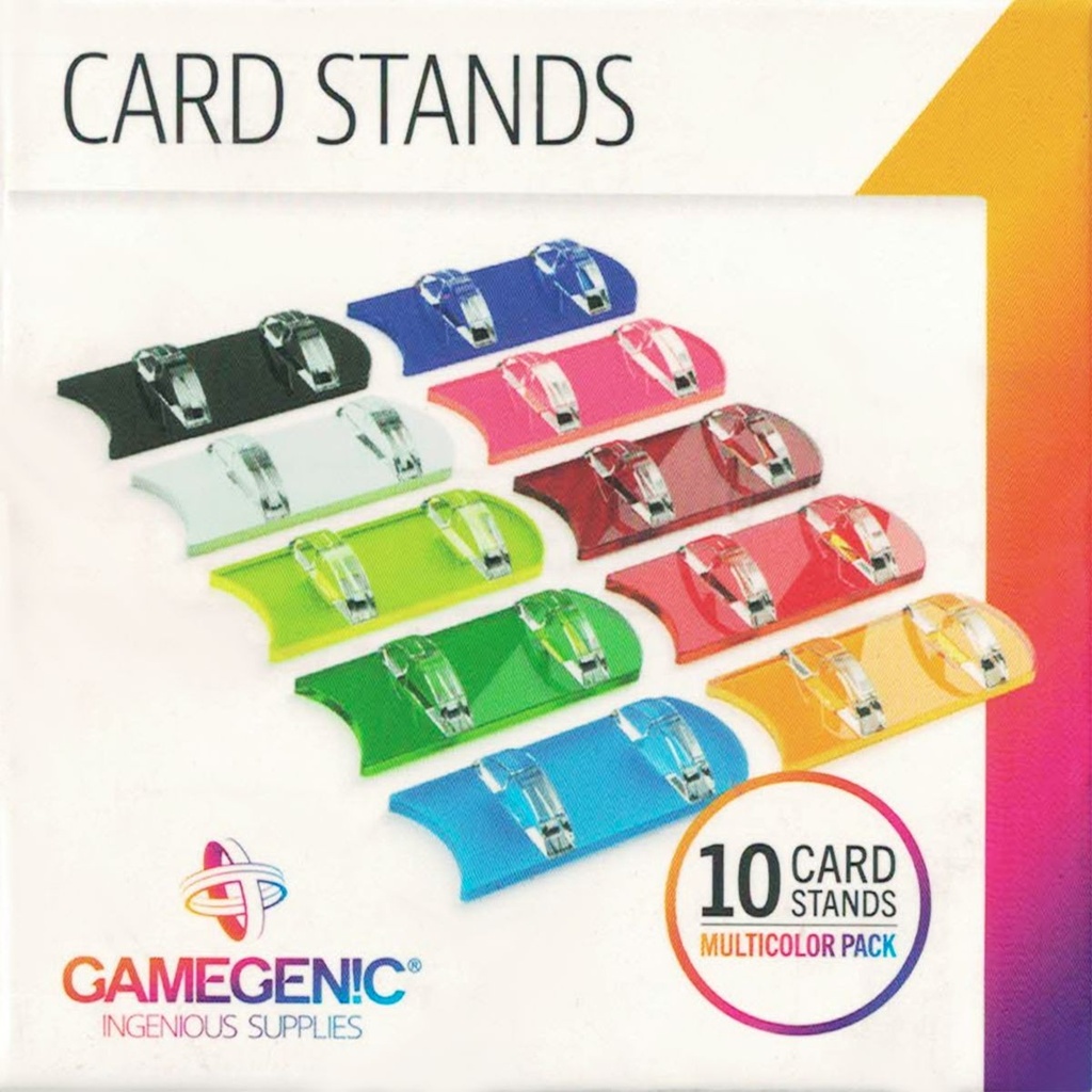 [Gamegenic card stands set 10 stuks multicolor pack] Gamegenic card stands set 10 stuks multicolor pack