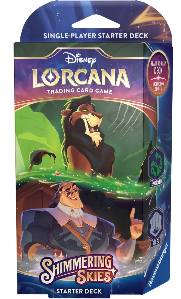 [Disney lorcana starter deck scar & kronk (shimmering skies)] Disney lorcana starter deck scar & kronk (shimmering skies)