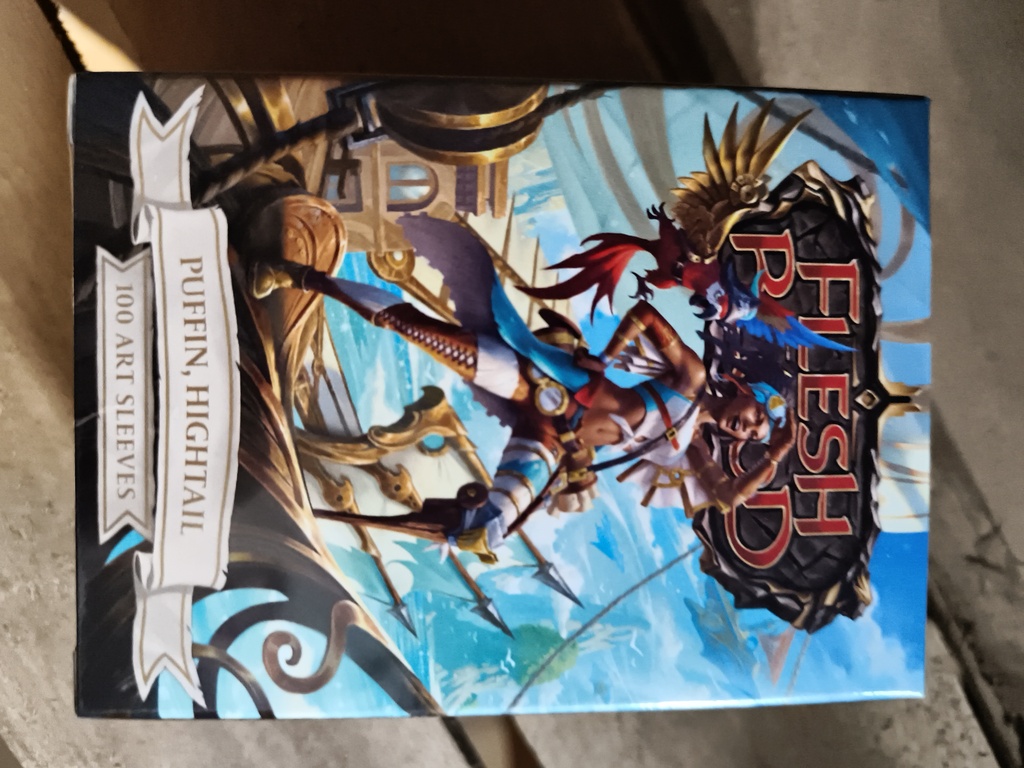 Dragon shield flesh and blood license standard art sleeves - puffin, hightail (100 sleeves)