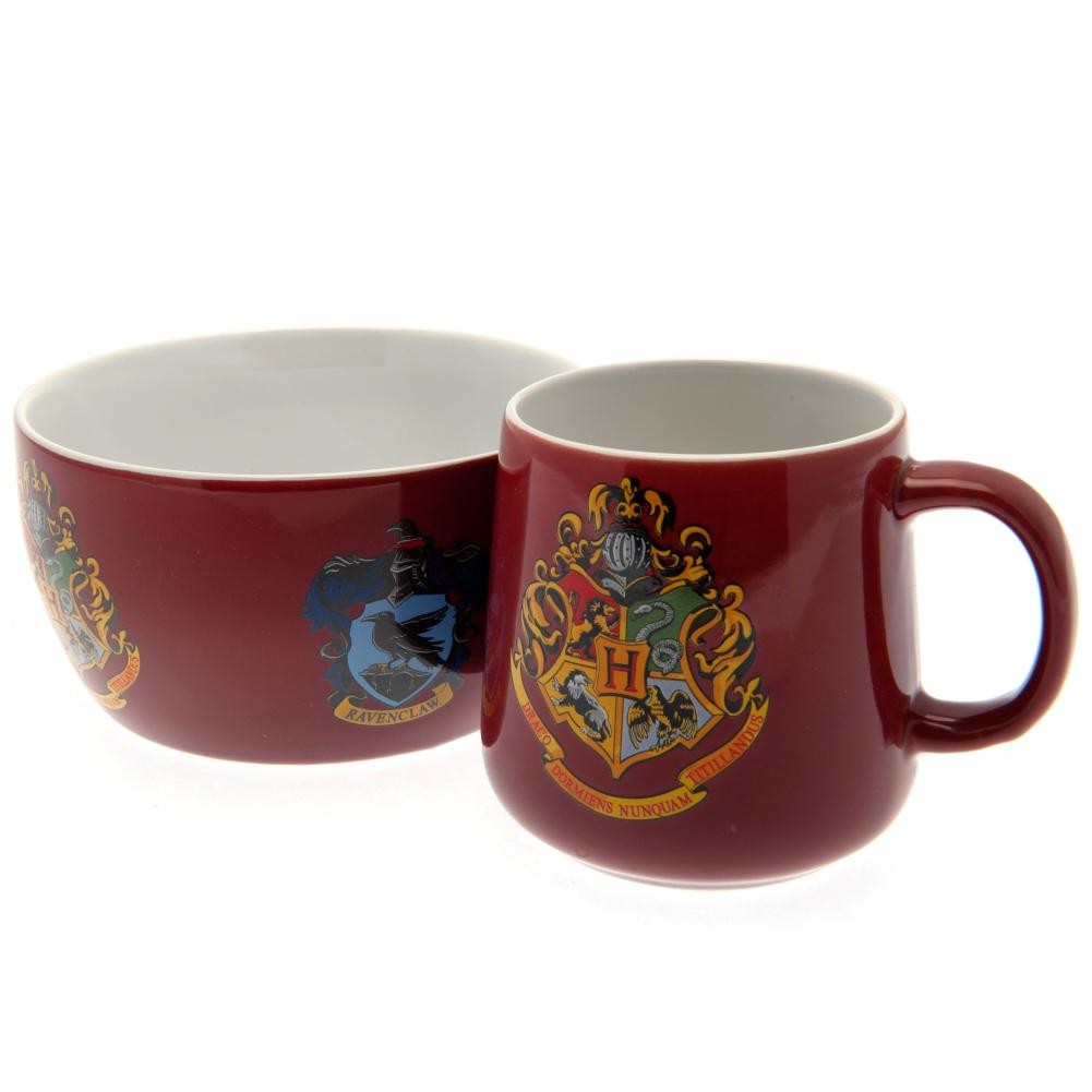 [Harry potter - breakfast set mug + bowl - crests] Harry potter - breakfast set mug + bowl - crests