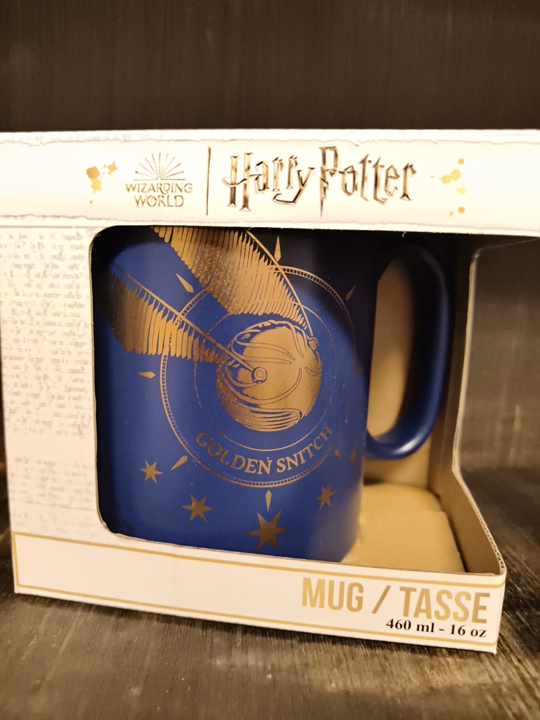Harry potter - mug - 460 ml - golden snitch - cardboard box