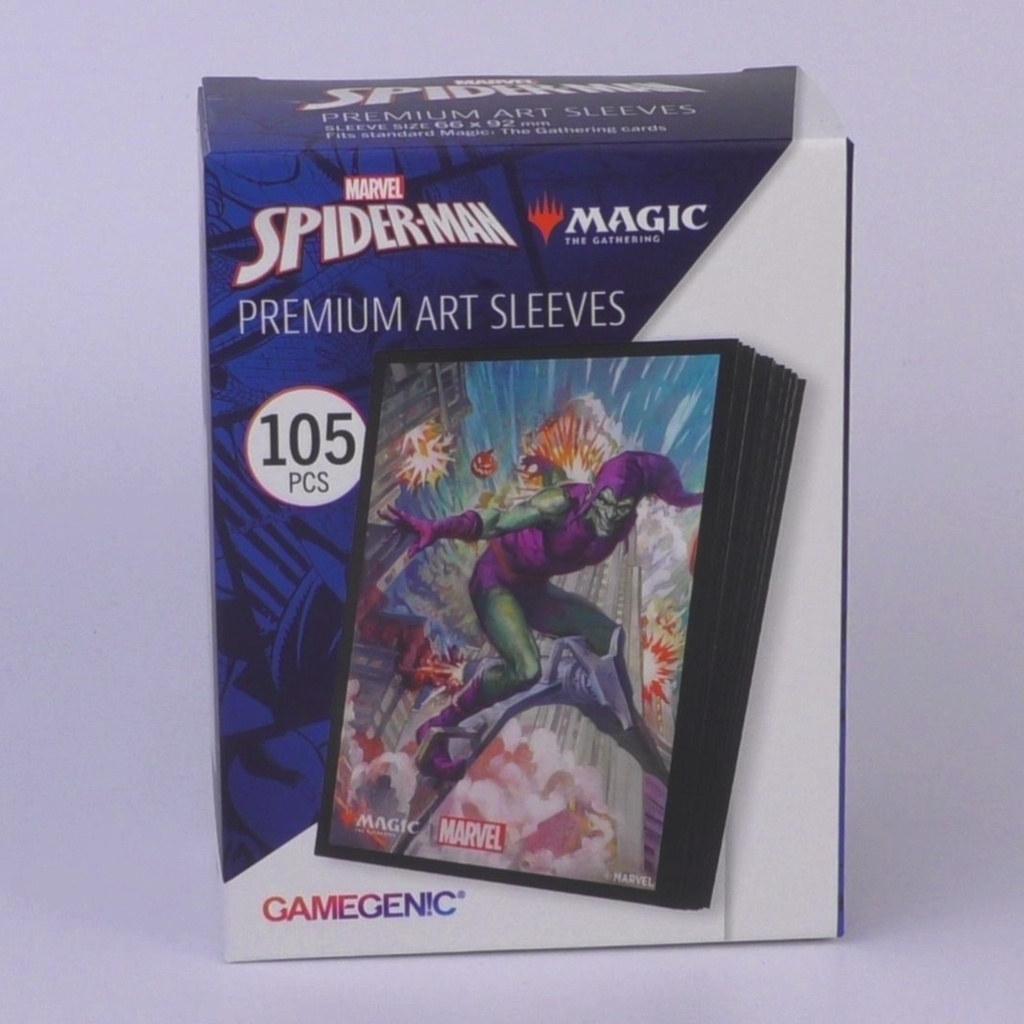 [Gamegenic - magic: the gathering | marvel's spider-man premium art sleeves - green goblin] Gamegenic - magic: the gathering | marvel's spider-man premium art sleeves - green goblin