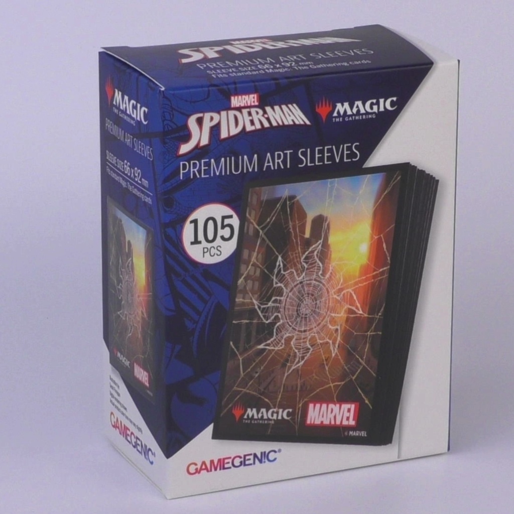 [Gamegenic - magic: the gathering | marvel's spider-man premium art sleeves - spider-man plains ] Gamegenic - magic: the gathering | marvel's spider-man premium art sleeves - spider-man plains [delete]