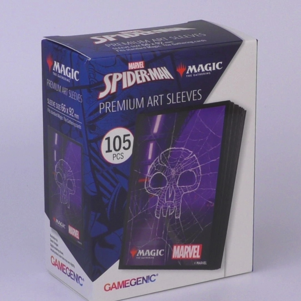 Gamegenic - magic: the gathering | marvel's spider-man premium art sleeves - spider-man swamp 