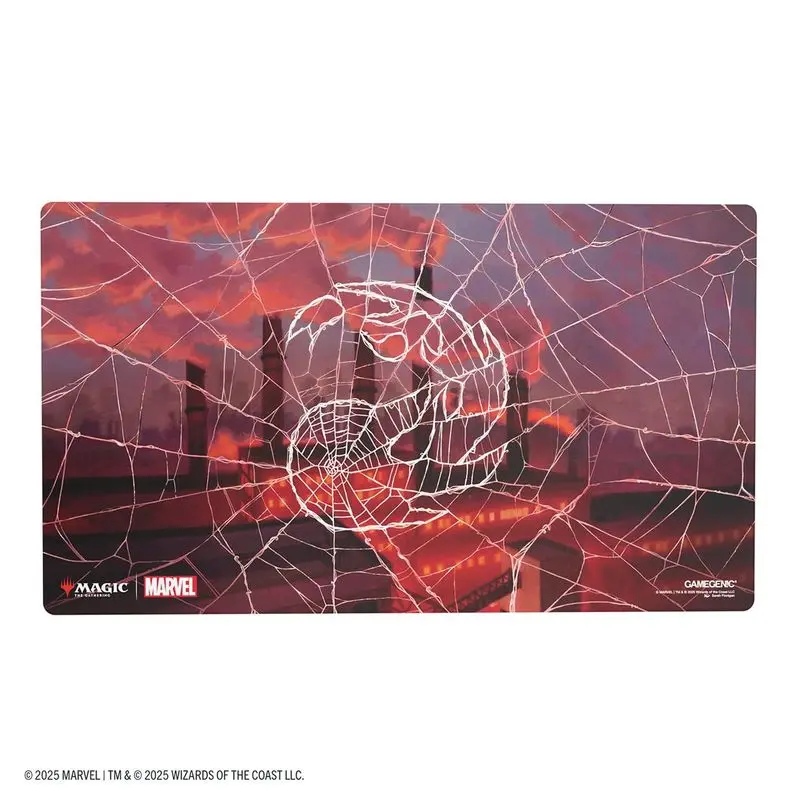 Gamegenic - magic: the gathering | marvel's spider-man shiny playmat - spider-man mountain 