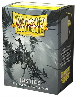 [Dragon shield sleeves - standard size - matte dual - justice (100 sleeves)] Dragon shield sleeves - standard size - matte dual - justice (100 sleeves)
