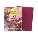 Dragon shield standard matte dual sleeves pomegranate & gold (100 sleeves)
