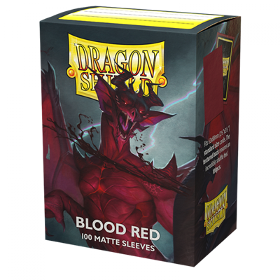 [BF-80116] Dragon Shield Standard Matte Sleeves - Blood Red 'Simurag' (100 Sleeves)