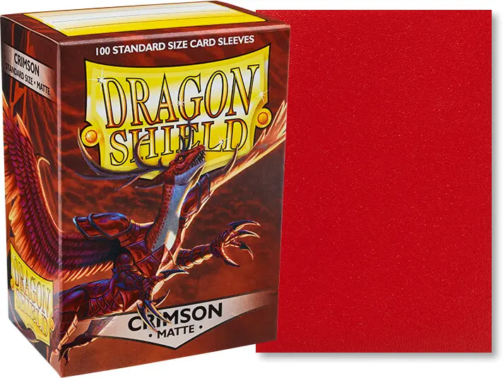 Dragon shield standard sleeves - matte crimson (100 sleeves)